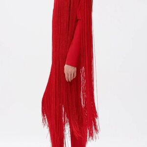 AKIRA Vibrant Red Fringe Ensemble